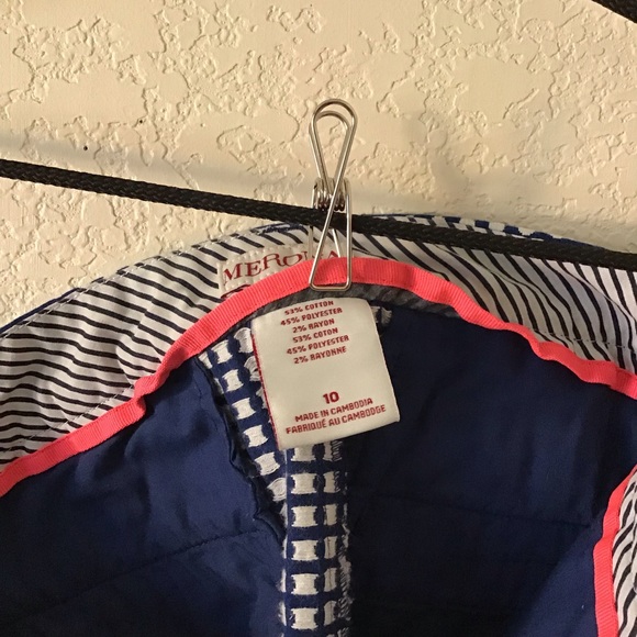 Merona Navy and White Shorts size 10 - Picture 4 of 4